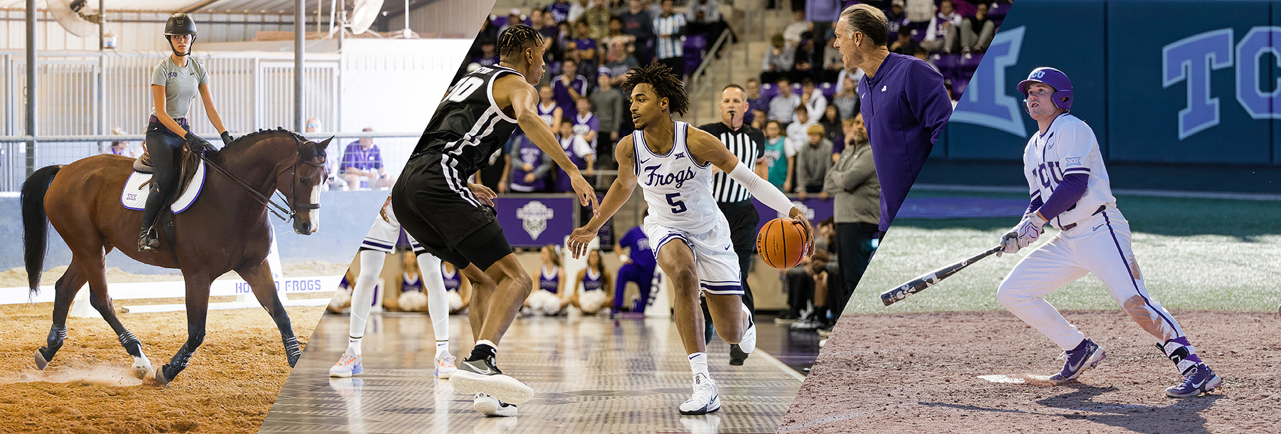 Section Image: Horse and rider, Daniel Pullin and Jeremith Donati, baseball player 