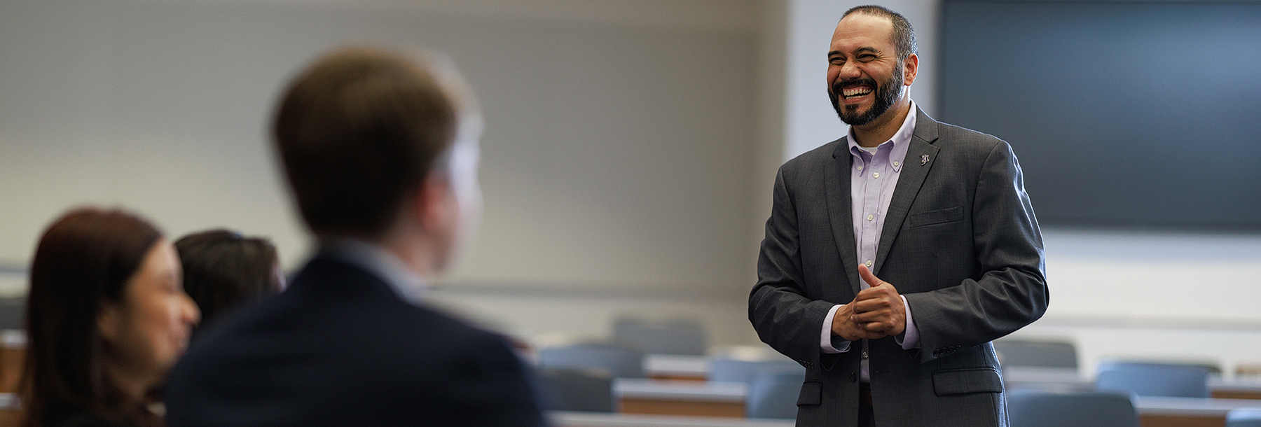 Section Image: Rodney D'Souza in classroom 