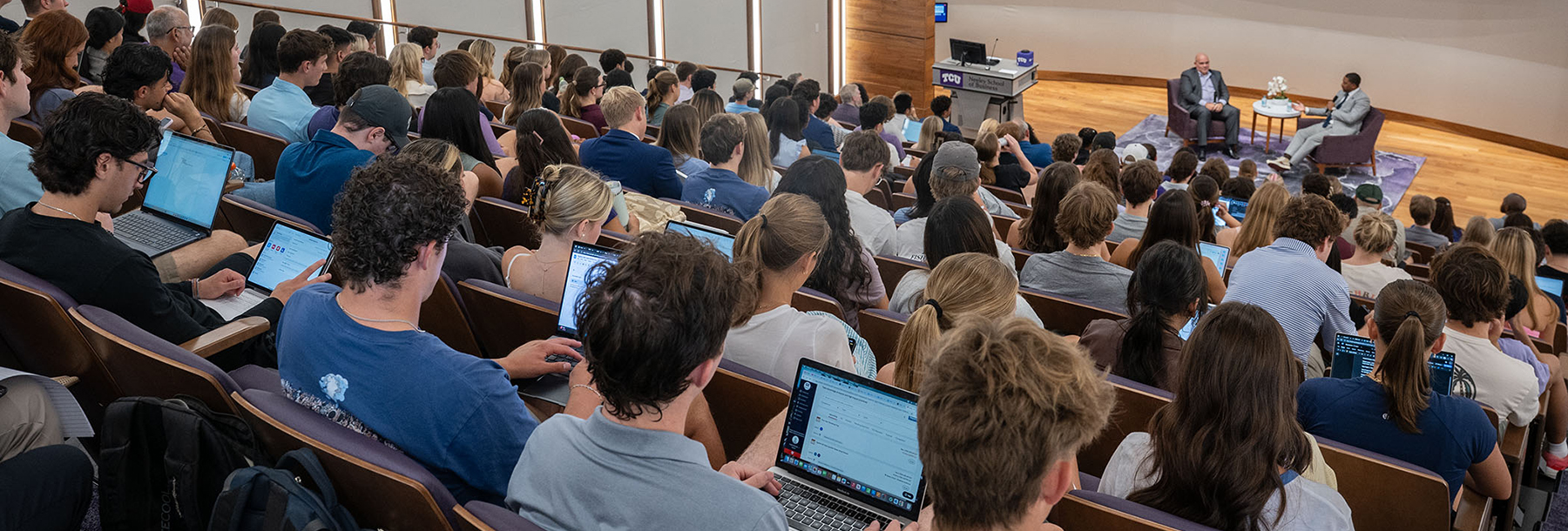 Section Image: Greg Parsons and David Russell on the stage in Shaddock 