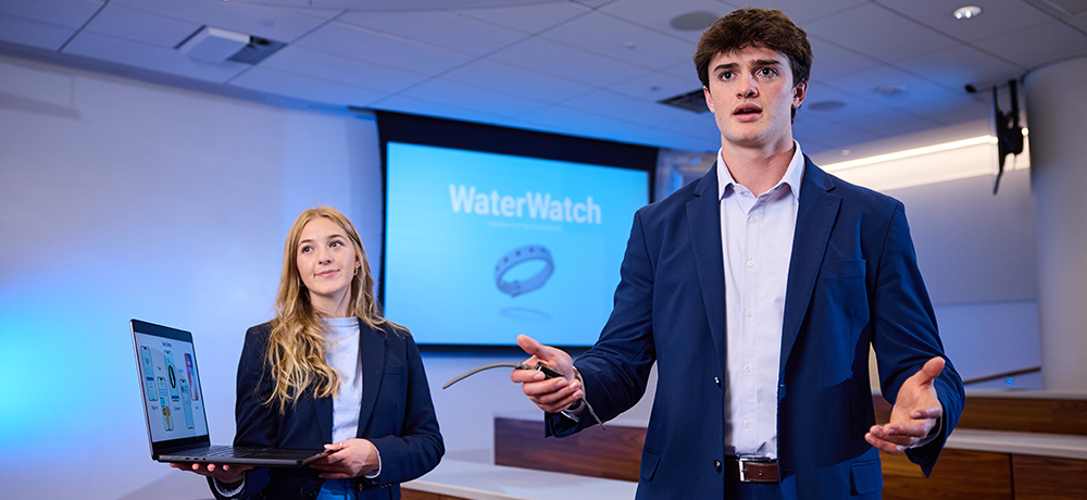 Section Image: Presenters of the WaterWatch including Forrest Williams 