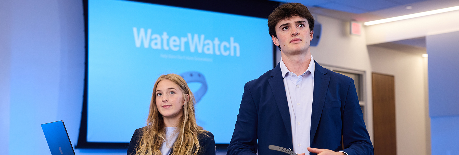 Section Image: Presenters of the WaterWatch including Forrest Williams 