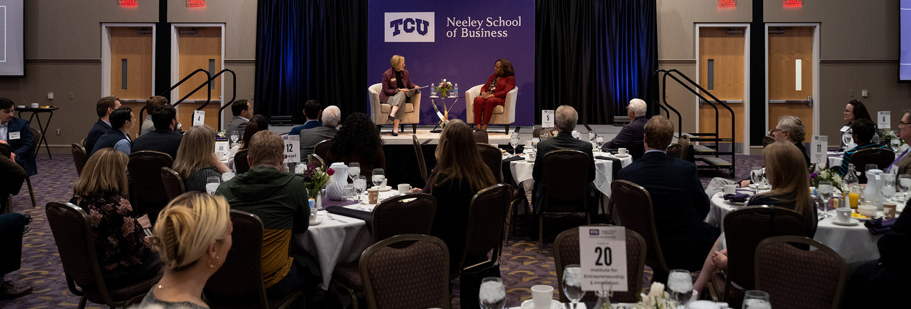 Section Image: Hettie Richardson and Sandra Taylor at the TESS breakfast 