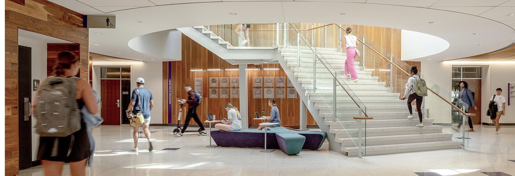Section Image: Rogers Rotunda first floor stairs 
