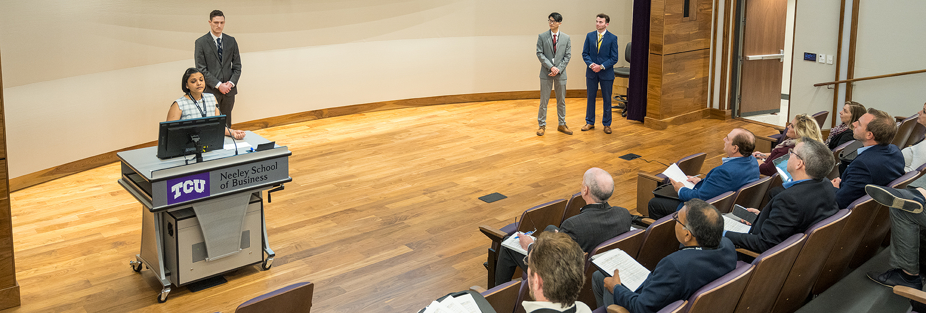 Section Image: Presentation in Shaddock Auditorium 
