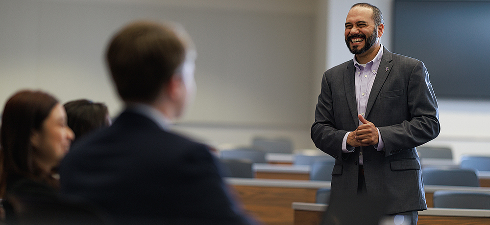 Section Image: Rodney D'Souza in classroom 