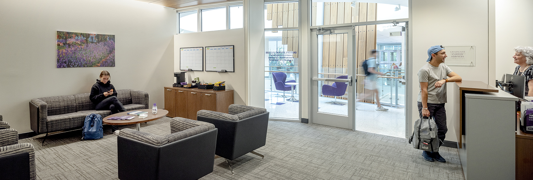 Section Image: Graduate Career Services lounge 