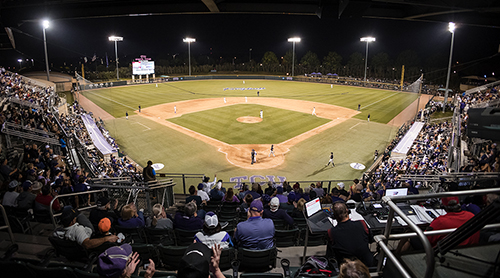 Section Image: TCU Baseball team at the College World Series 
