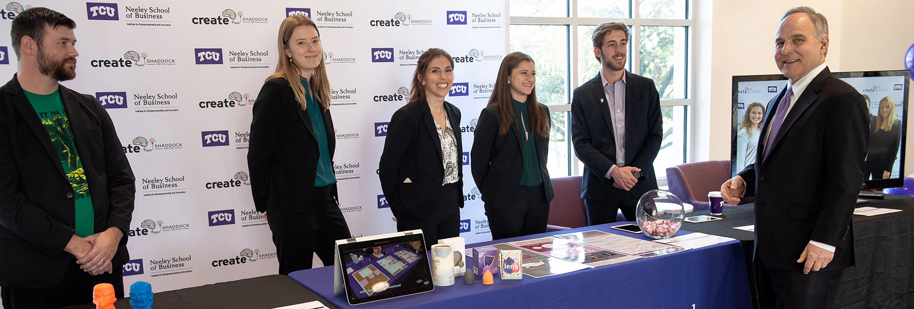 Section Image: Create accelerator program students and William Shaddock 