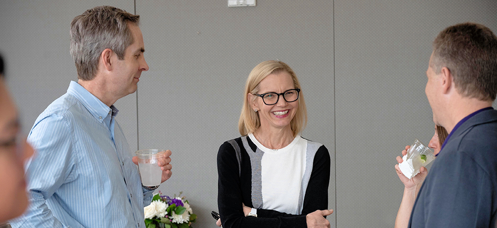 Tyson Browning, Abbie Shipp and David Allen at the Anniversary event